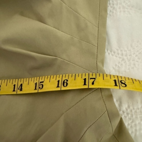 NWT Banana Republic Sleeveless Dress in Light Beige Ruched on Side Size 14 - Picture 9 of 13